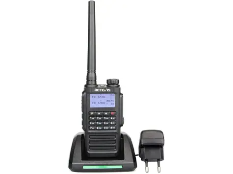 Retevis RT87 Dual Band Walkie Talkie IP67 Negro, 128 Canales, VOX, Roger Beep, Largo Alcance