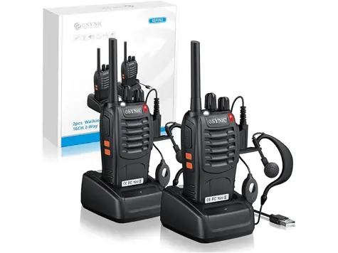 Walkie Talkies Profesionales PMR446MHz con Auriculares Originales