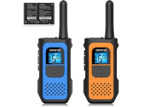 AWANFI Walkie Talkie Recargable, Largo Alcance, 16 Canales, VOX, Type C - Ciclismo Camp.