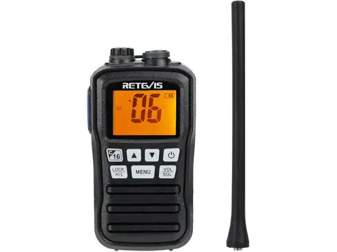 Retevis RM01 Walkie Talkie Marino IP67, 88 Canales, Flotante - Negro.