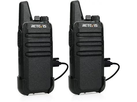 Retevis RT622 Walkie Talkie Profesionales - Negro, 1 Par