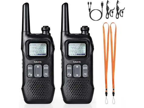 Radioddity PR-T1 PMR446 Walkie Talkie Niños - Pack 2 Unidades