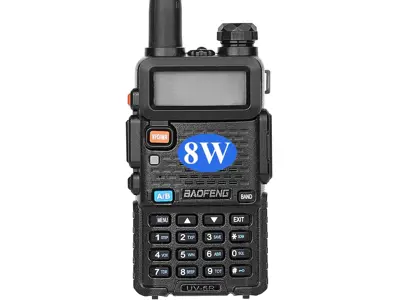 BAOFENG BF UV-5R 8W Dual Band Two-Way Radio - Full Kit, Black