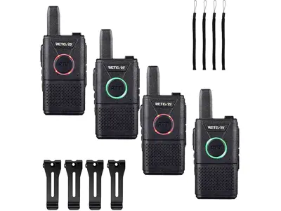 Retevis RT618 Mini Walkie Talkie USB Recargable 4 Pzas